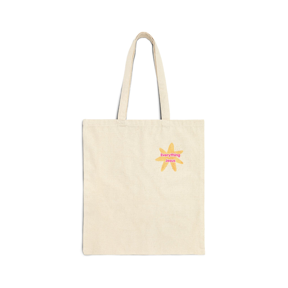 Sunshine Vibes Canvas Tote — "Sunshine Brings Joy" Small Graphic Tote