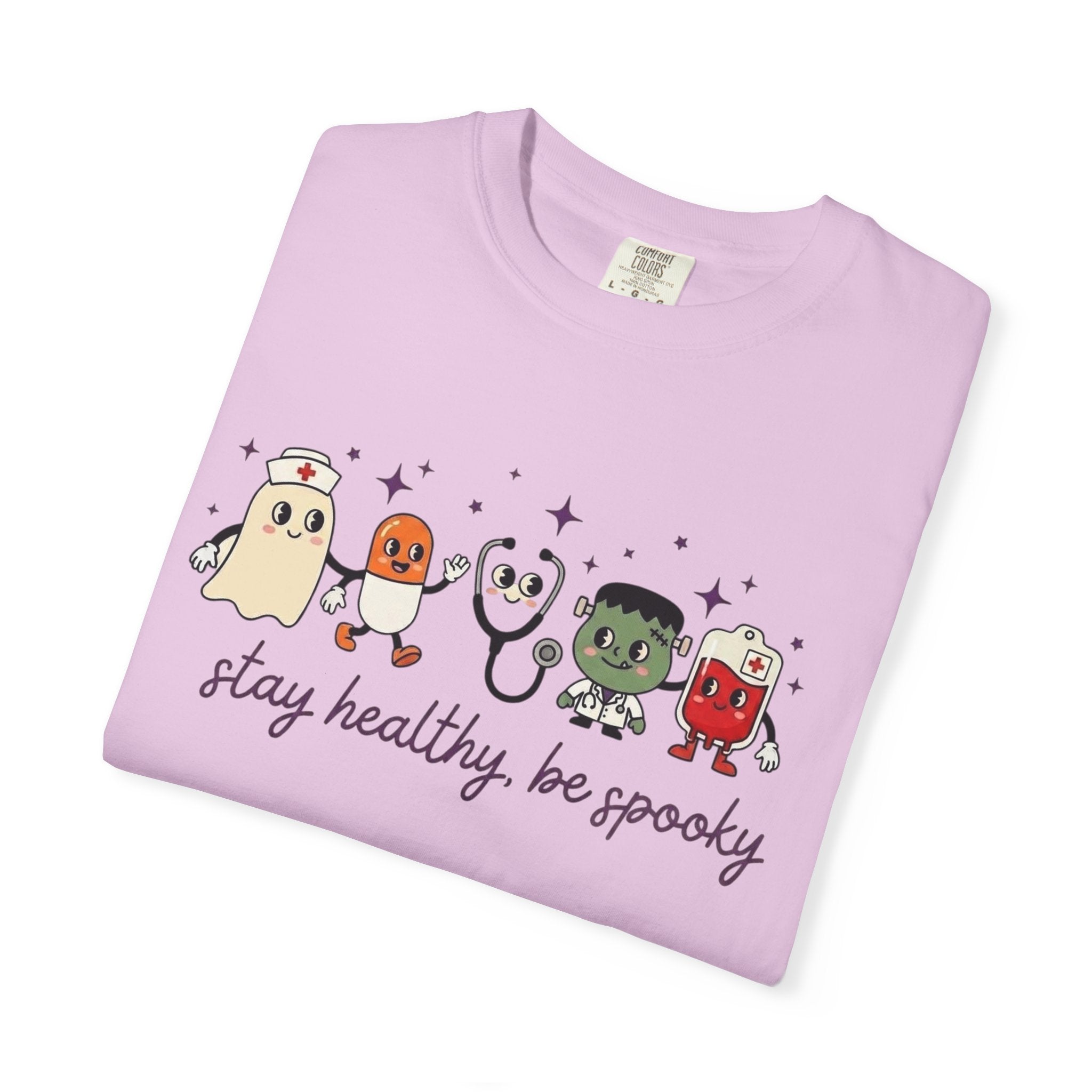 Stay Healthy, Be Spooky T-Shirt — Cute Halloween Ghosts Graphic Tee