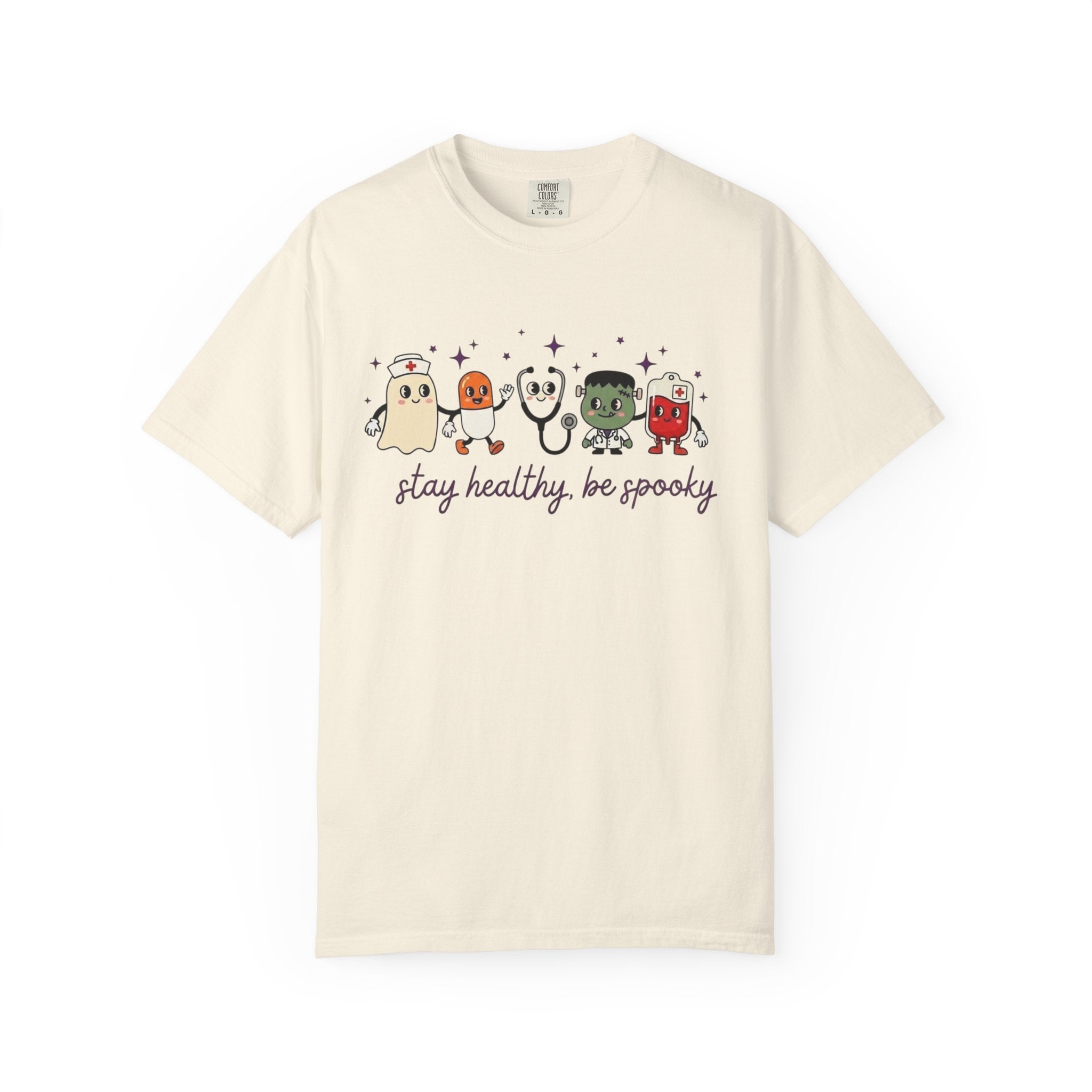 Stay Healthy, Be Spooky T-Shirt — Cute Halloween Ghosts Graphic Tee