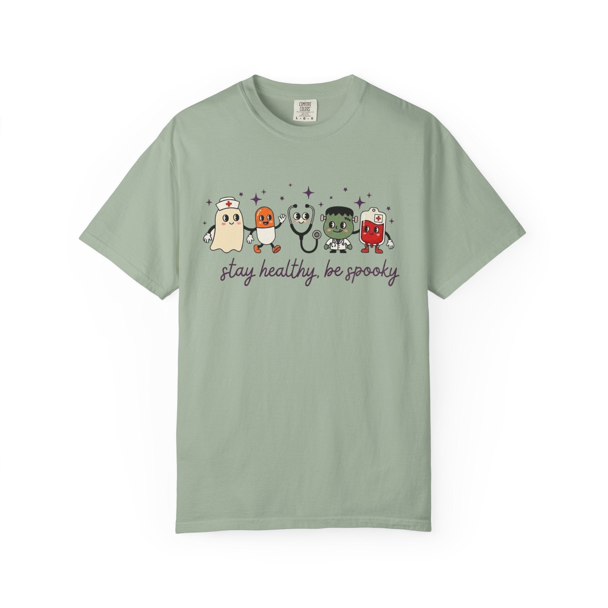 Stay Healthy, Be Spooky T-Shirt — Cute Halloween Ghosts Graphic Tee