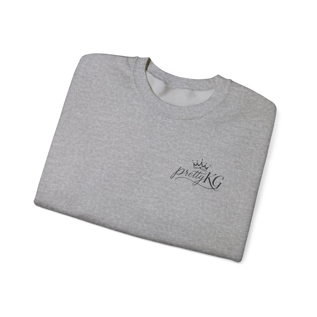 Crewneck Sweatshirt — "What If It All Works Out?" Retro Floral Graphic
