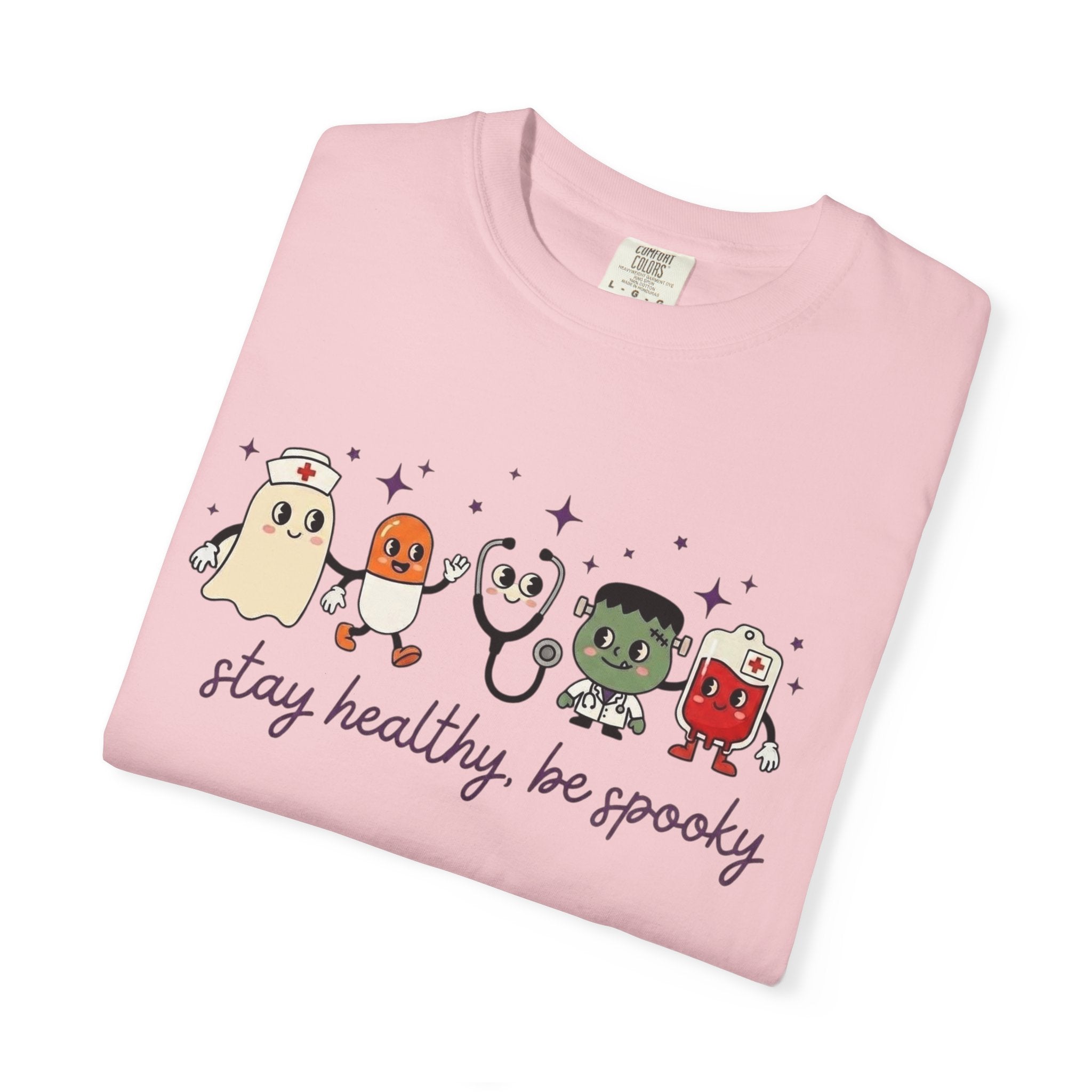 Stay Healthy, Be Spooky T-Shirt — Cute Halloween Ghosts Graphic Tee