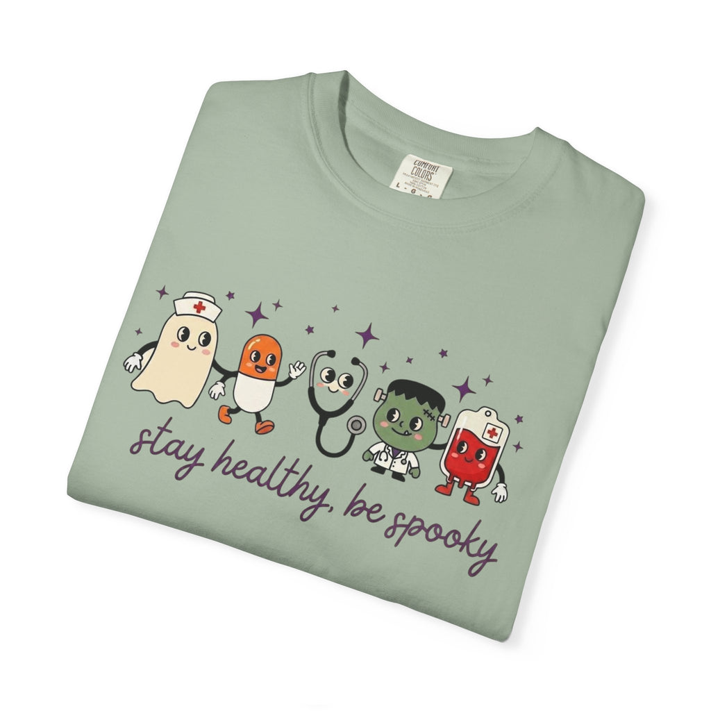 Stay Healthy, Be Spooky T-Shirt — Cute Halloween Ghosts Graphic Tee