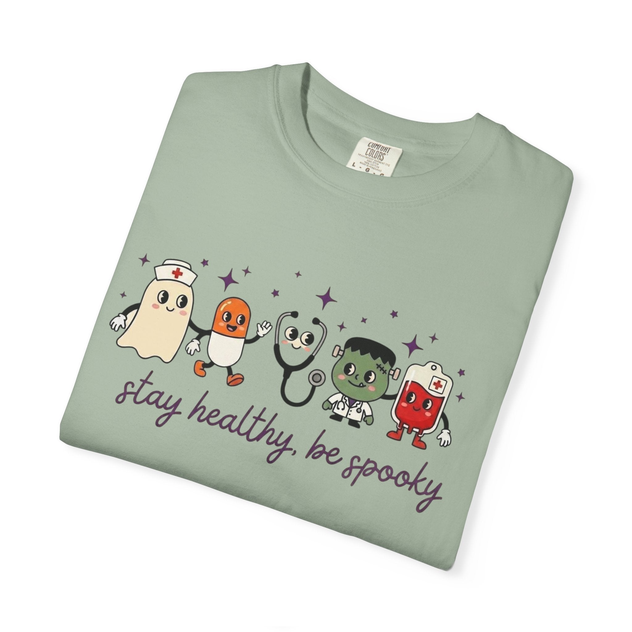 Stay Healthy, Be Spooky T-Shirt — Cute Halloween Ghosts Graphic Tee