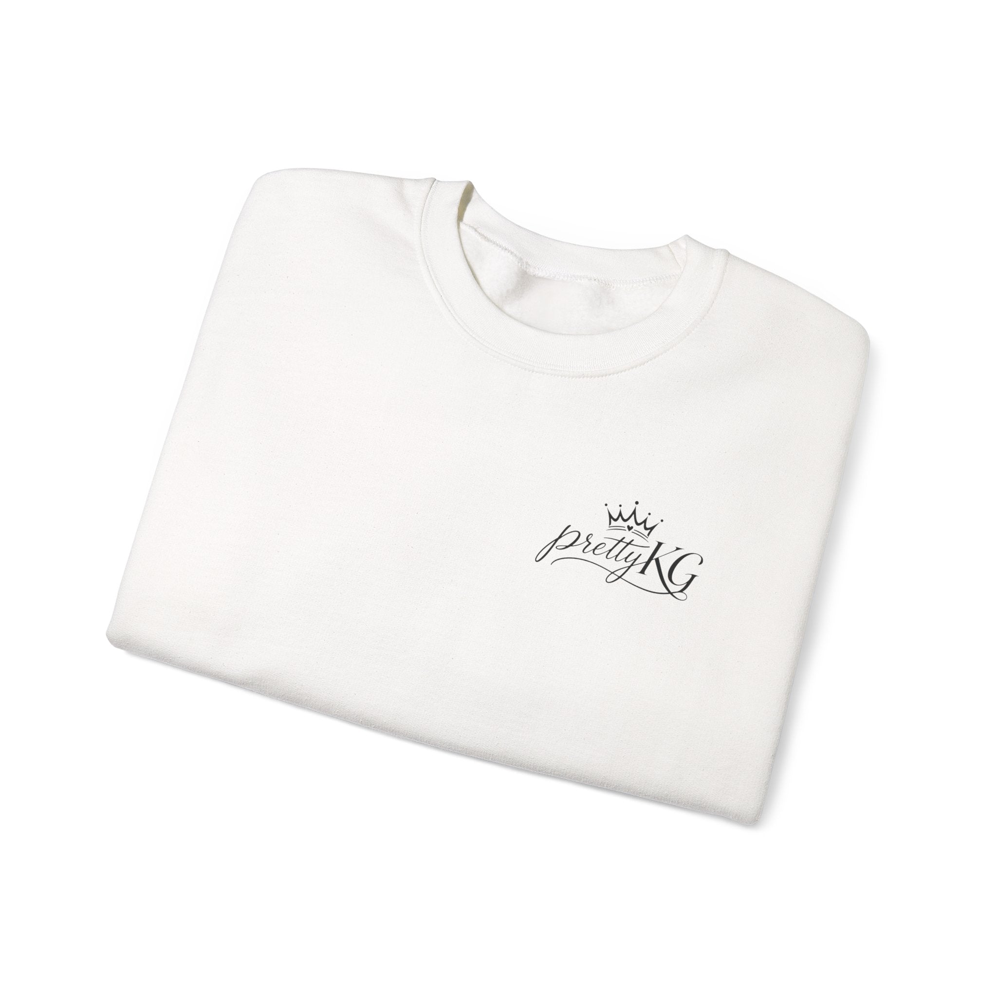 Crewneck Sweatshirt — "What If It All Works Out?" Retro Floral Graphic